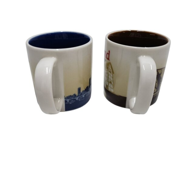 Starbucks London and England Espresso Mug Set of 2 Cream and Brown - Picture 5 of 12